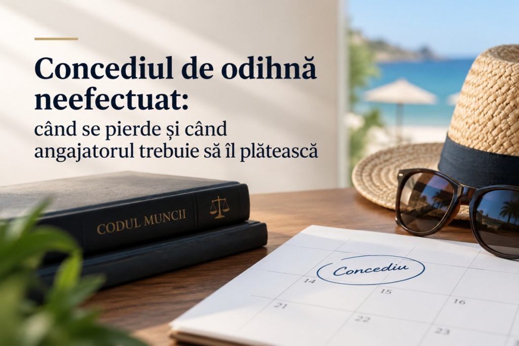 Concediul de odihnă neefectuat: când se pierde și când angajatorul trebuie să îl plătească