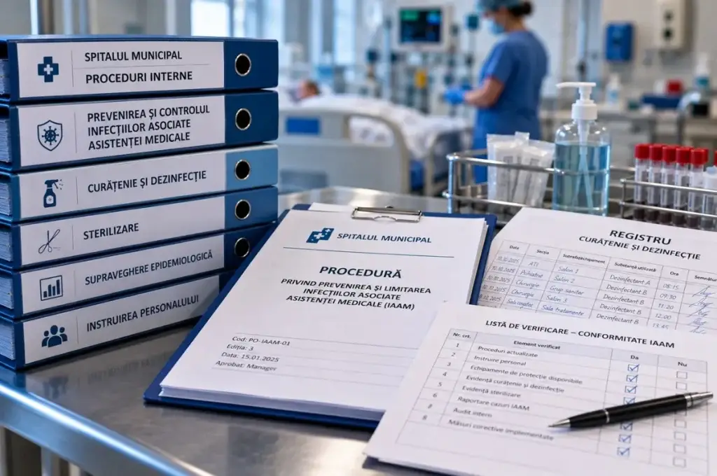 Documentația internă a spitalului privind prevenirea și controlul infecțiilor asociate asistenței medicale